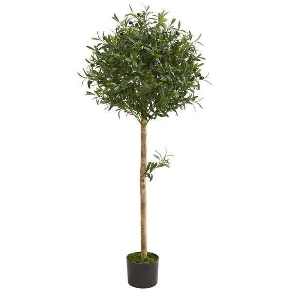 Nearly Naturals 5 ft. Olive Topiary Artificial Tree 5563
